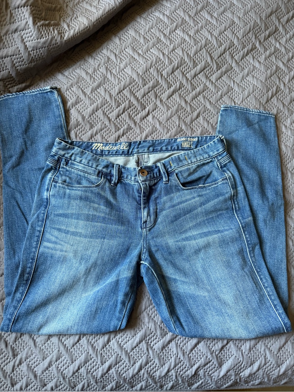 Madewell Skinny Skinny Ankle Jeans Size 28 Medium Wash Stretch Denim